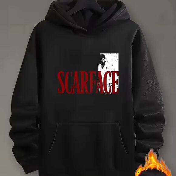 Unisex Scarface Graphic Hoodie | Thermal Lined Pullover (XXL) - Picture 7 of 7